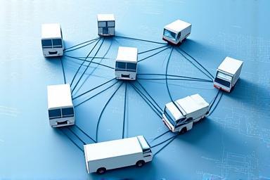 グローバル物流ネットワークの概念図